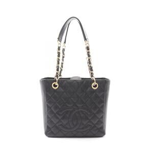 Chanel Matelasse PST Tote Bag Caviar Leather Grained Calfskin Black